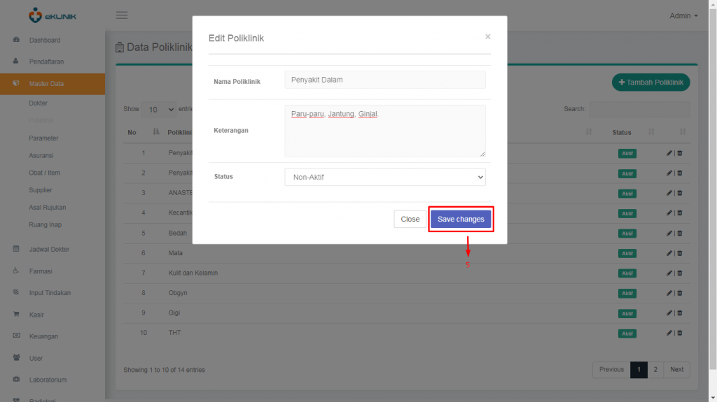 Cara Edit dan Hapus Poliklinik | Master Data – Pusat Tutorial eKlinik